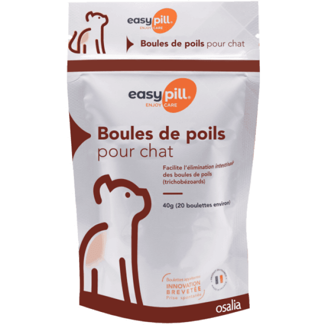 Complément alimentaire confort digestif pour chat Easypill Boules de Poils