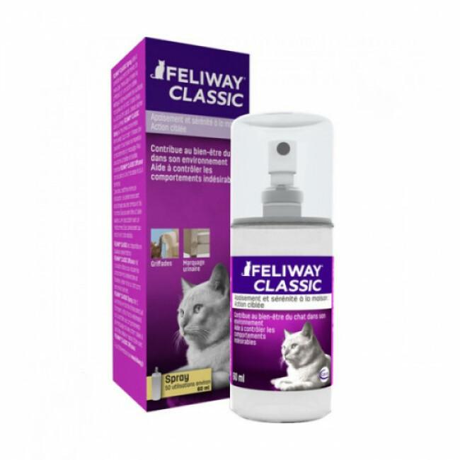 Diffuseur Feliway Classic phéromone pour chat spray 60 ml