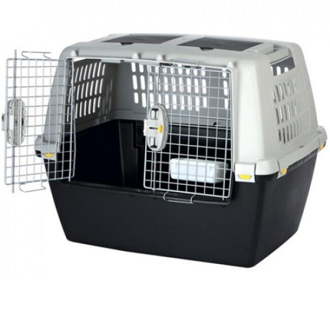 Cage de transport pliable en métal noire pour chien avec poignée Zolia Yala  - Plusieurs tailles