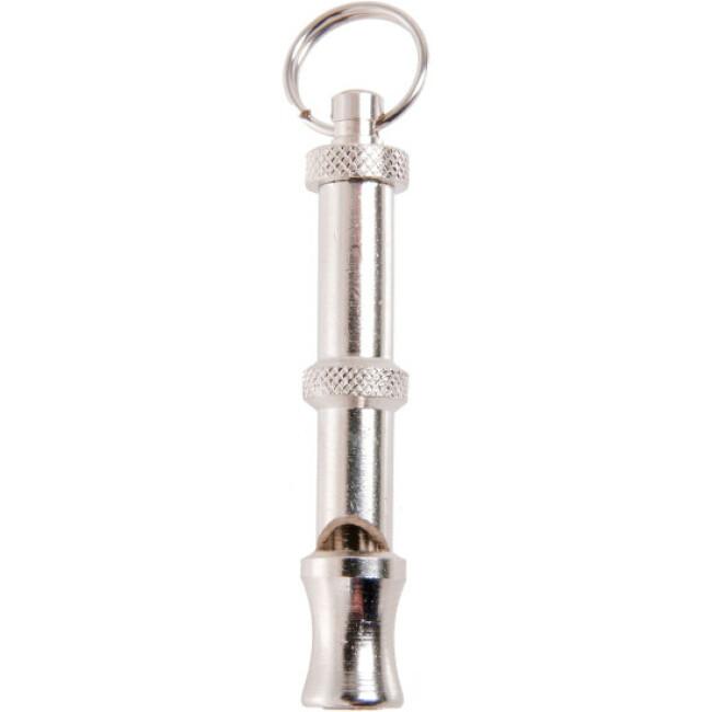 Porte-clés de dressage de sifflet pour chien avec lanière Arrêtez