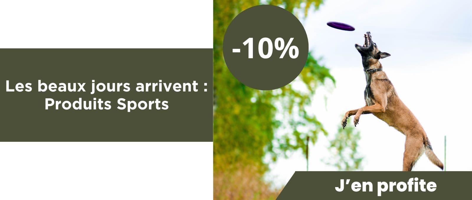Les beaux jours arrivent : -10% sur les produits Sports