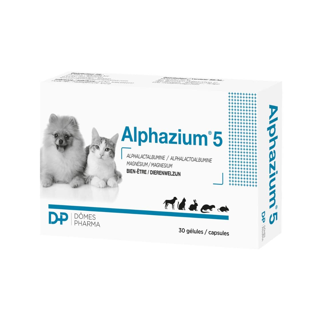 Alphazium 5 Anti Stress pour chien et chat (30 gélules)