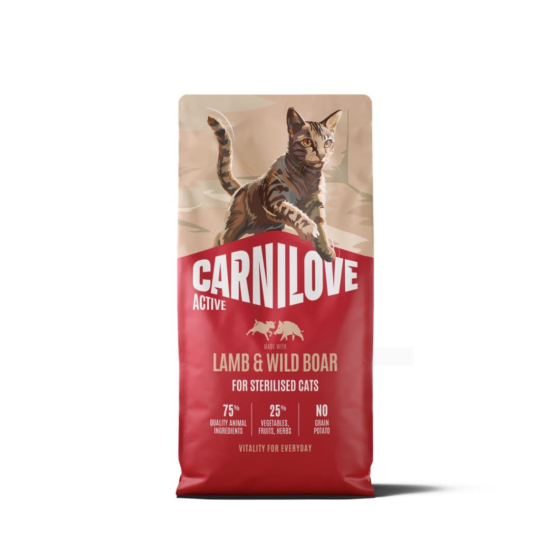 Croquettes Carnilove Active chat stérilisé à l'agneau et au sanglier