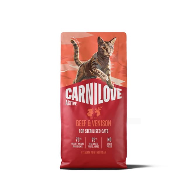 Carnilove Active chat stérilisé boeuf et chevreuil