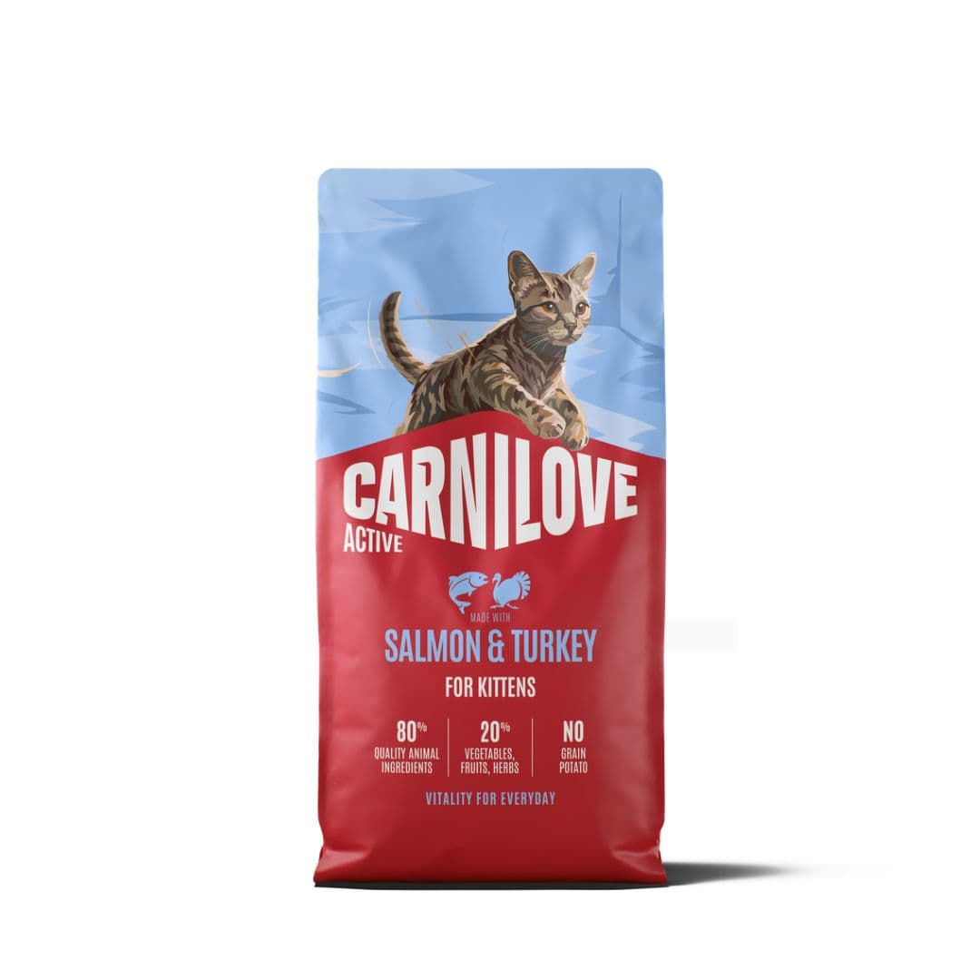 Croquettes Carnilove Active Kittens pour chaton au saumon et à la dinde