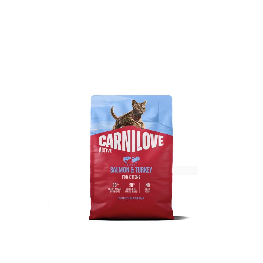 Croquettes Carnilove Active Kittens pour chaton au saumon et à la dinde