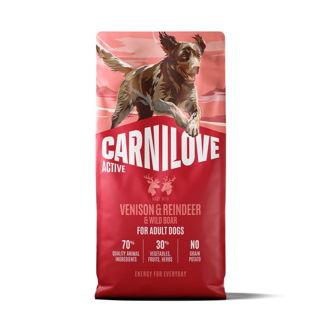 Croquettes Carnilove Active chien adulte au chevreuil renne et sanglier sauvage