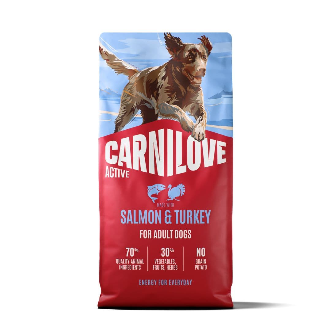 Croquettes Carnilove Active chien adulte au saumon et à la dinde