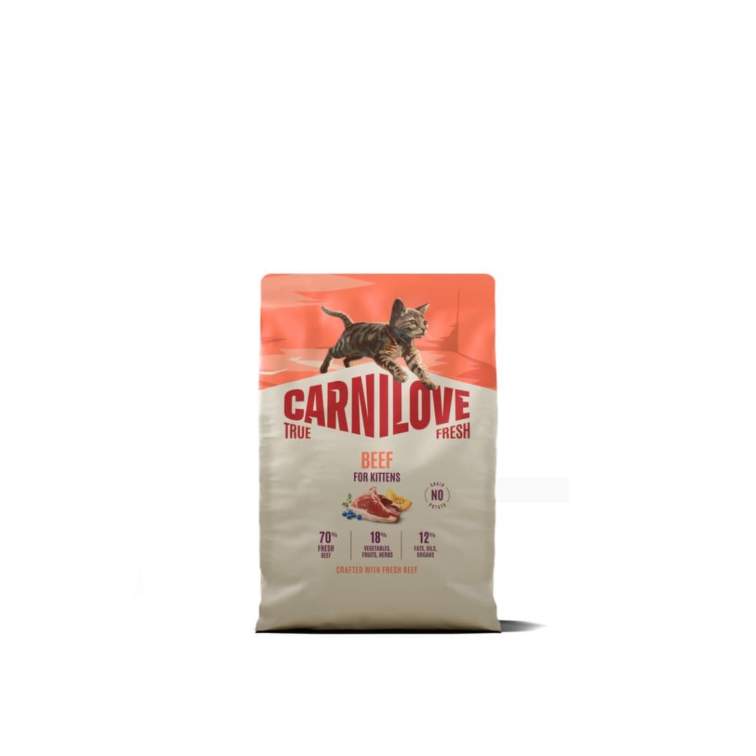 Croquettes Carnilove True Fresh au boeuf pour chaton