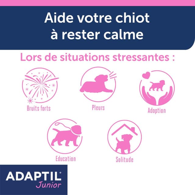 Collier anti-stress Adaptil Junior pour chiot