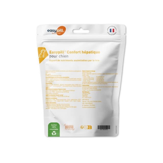 Complément alimentaire pour chien Easypill Confort Hépatique