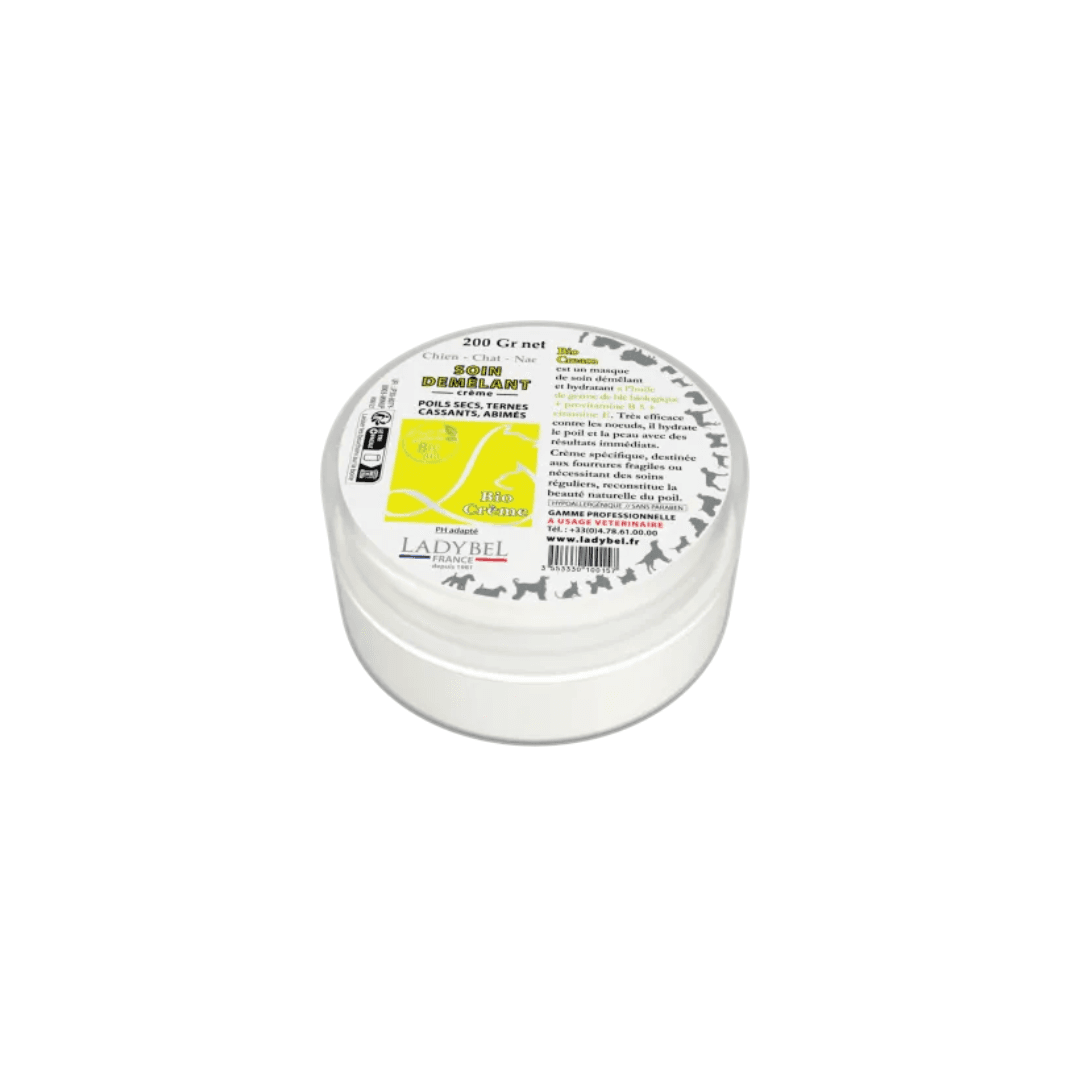 Crème démêlante Bio Cream pour le dessèchement du poil pour chien et chat