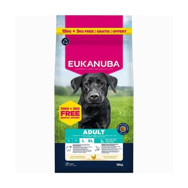 Croquettes pour chien adulte grandes races Eukanuba poulet