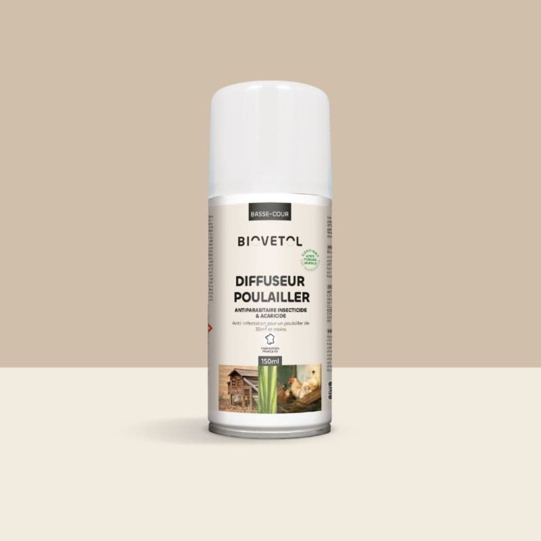 Diffuseur antiparasitaire insecticide et acaricide pour l'habitat Biovetol
