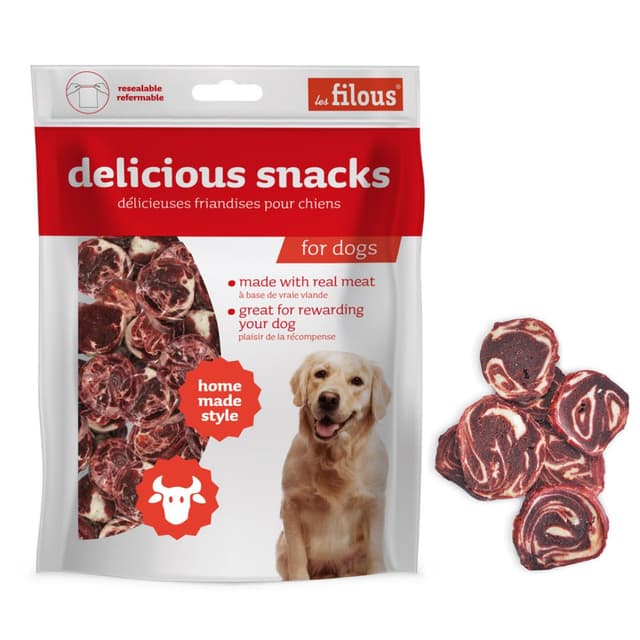 Friandises en tranches séchées pour chien