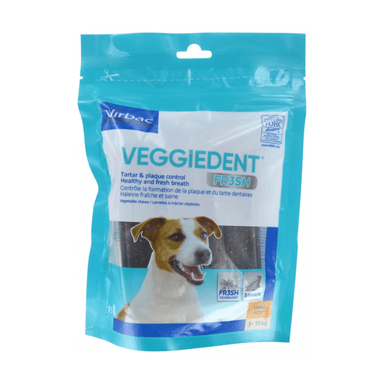 Lamelles dentaires anti-plaque pour chien VeggieDent Virbac