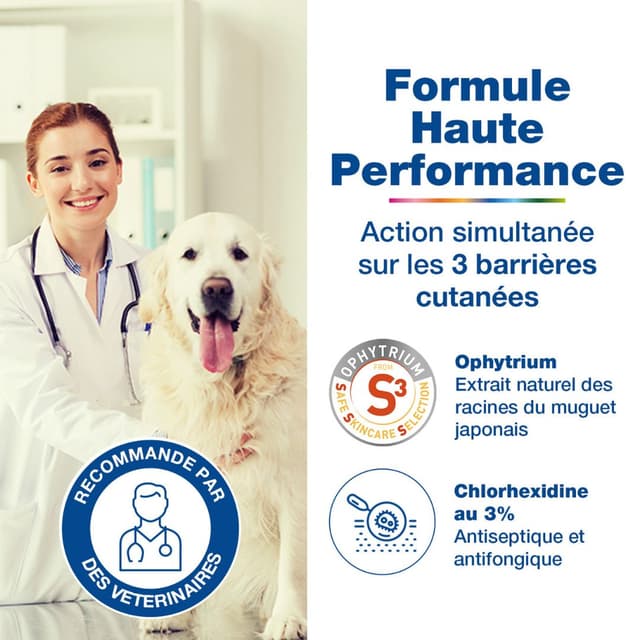 Lingettes désinfectantes Douxo Pyo S3 Pads pour chien et chat