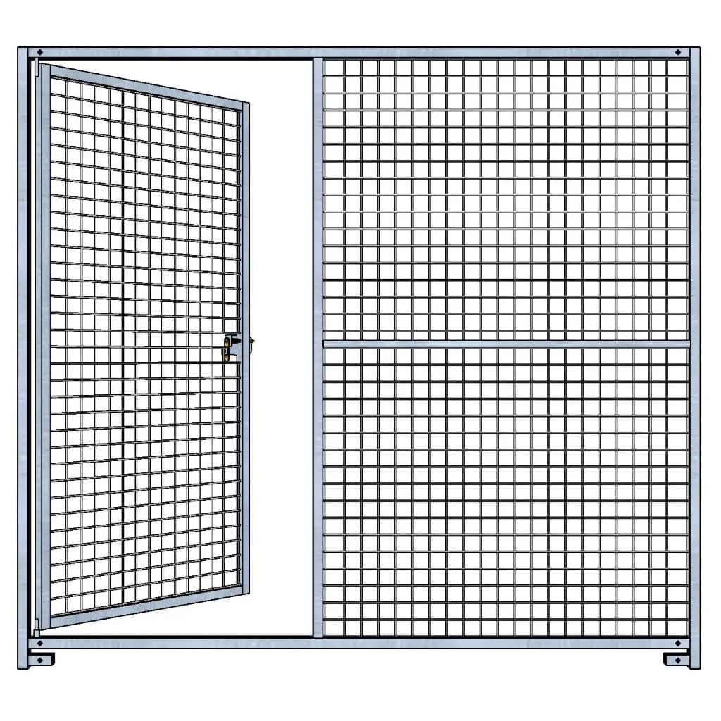Panneau grillagé pour construction chenil chien