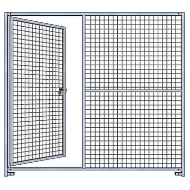 Panneau grillagé pour construction chenil chien