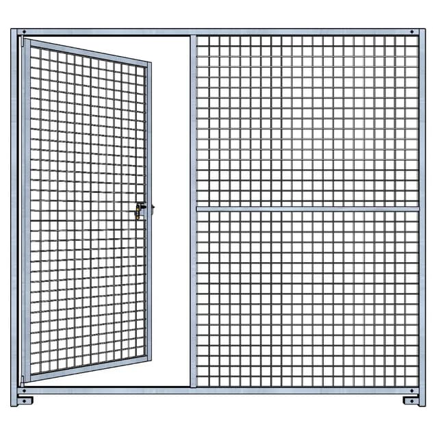 Panneau grillagé pour construction chenil chien
