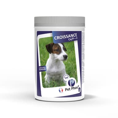 Pet Phos CA/P=2 complément alimentaire pour croissance chiot et chienne