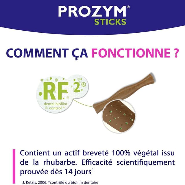 Prozym RF2 Stick dentaire pour chien