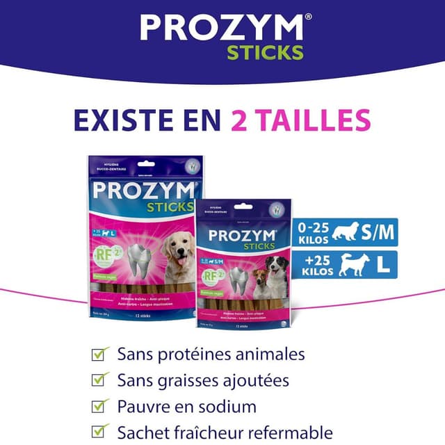 Prozym RF2 Stick dentaire pour chien
