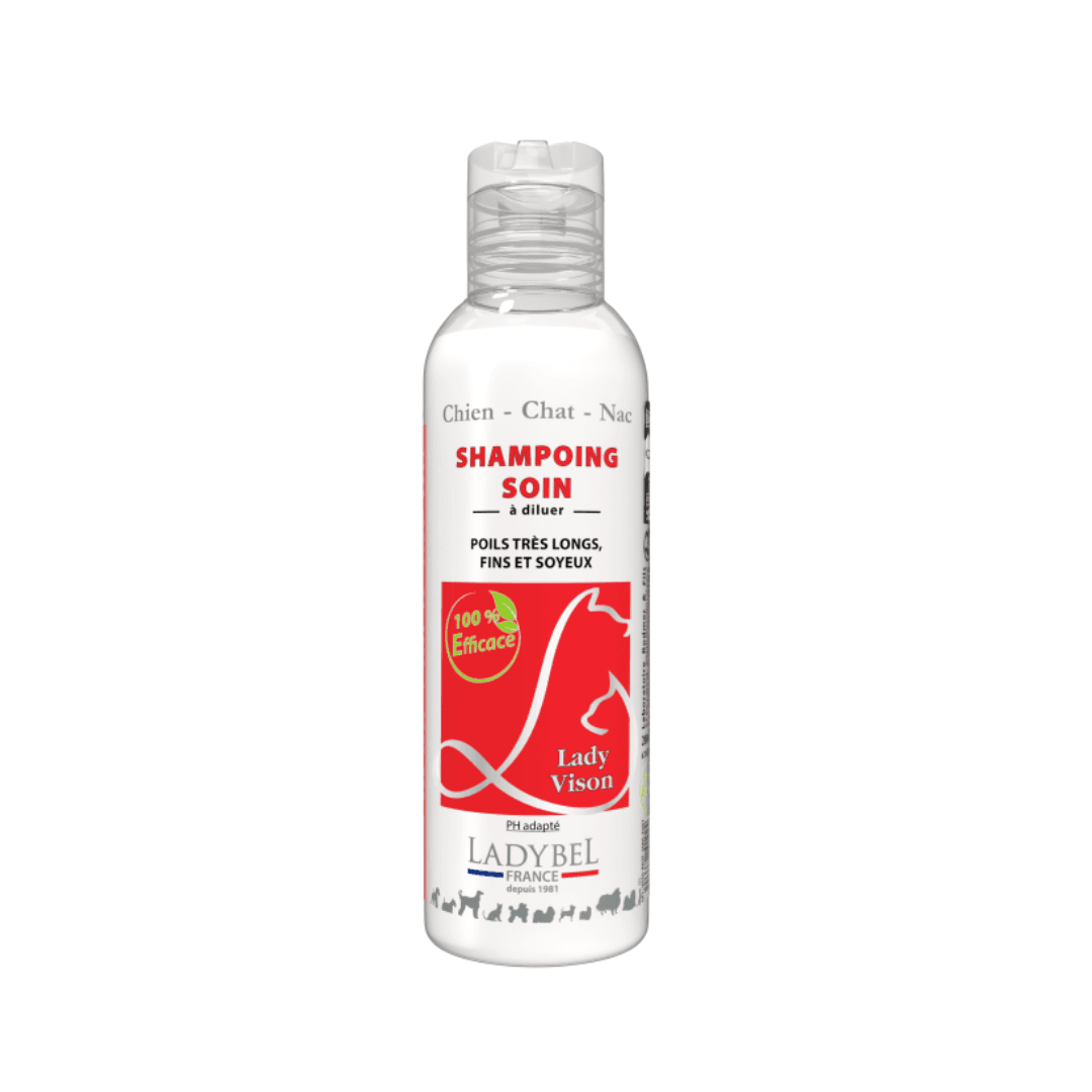 Shampoing Ladybel fourrures précieuses pour chien et chat