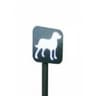 Accessoires pour bornes de propreté canine - Haut de mât pour borne de propreté 25 x 25 cm