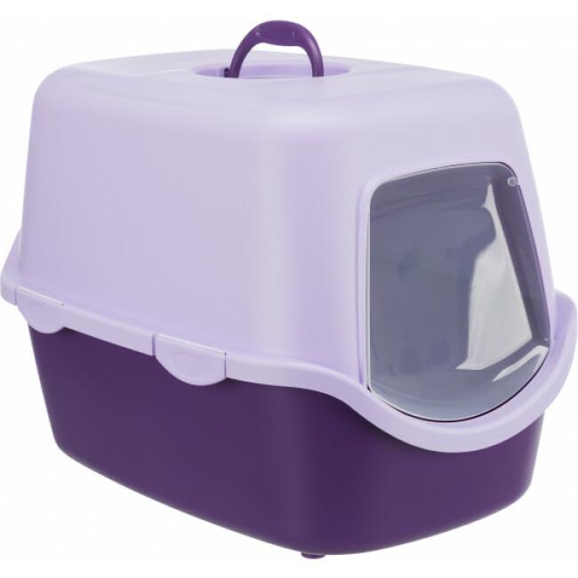 Bac à litière à réservoir Vico violet Trixie