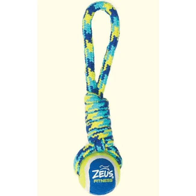 Balles de tennis avec corde à tirer Fitness Zeus pour chien