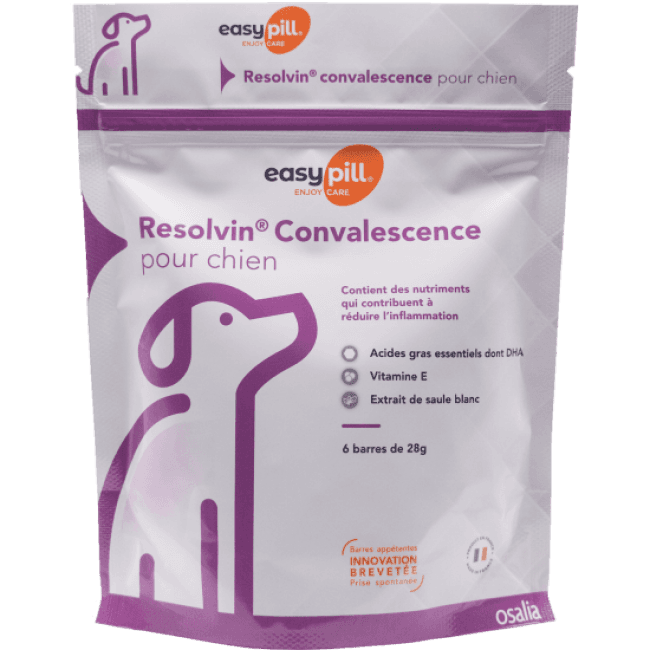 Barres Easypill Resolvin Convalescence pour chien