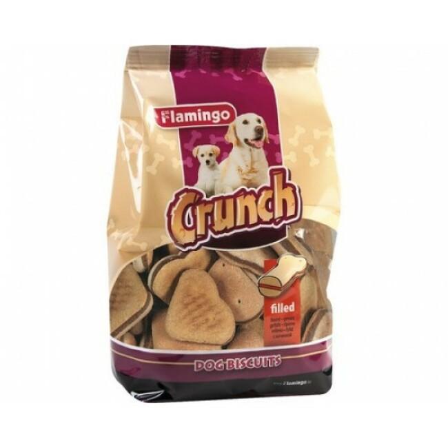 Biscuits Crunch coeur fourrés à la viande 500 g (DLUO 6 mois)