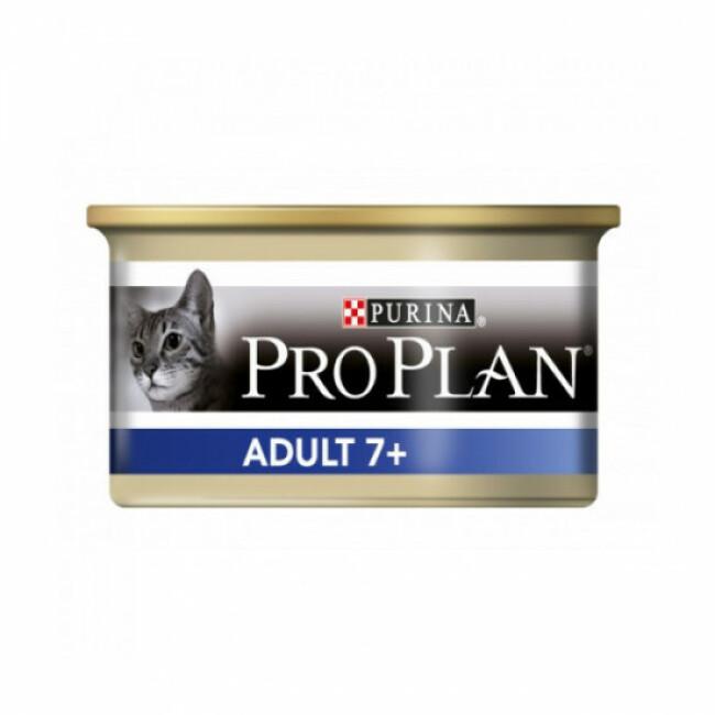 Boîte pour chat au thon Pro Plan Adulte 7+ 24 boîtes de 85 g