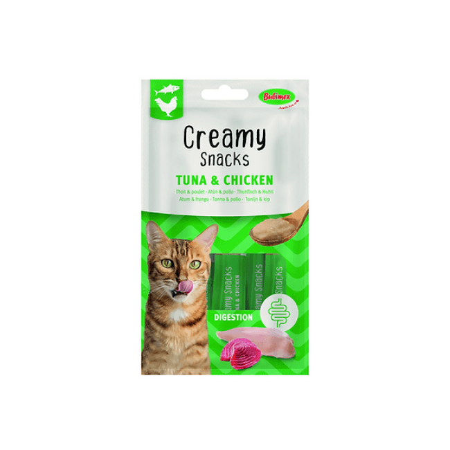 Friandises Creamy Snacks à lécher - Bubimex - Thon / Poulet - Par 4