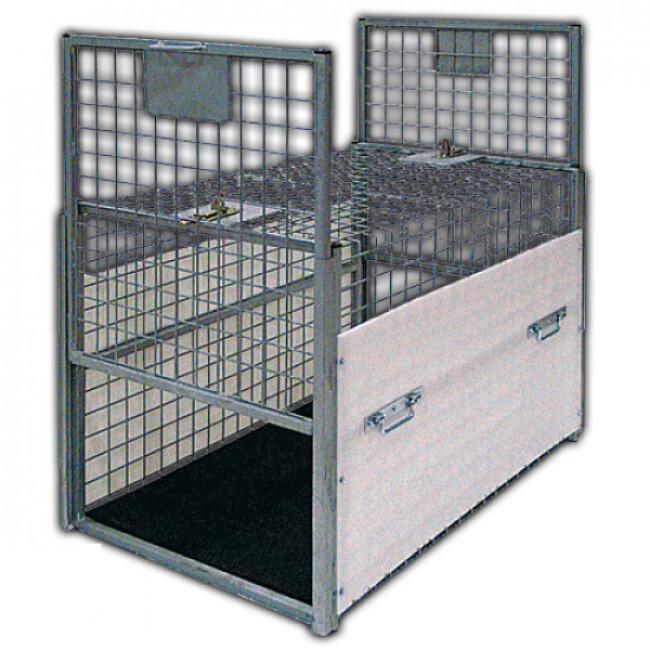 Cage spéciale fourrière pour le transport d'animaux capturés