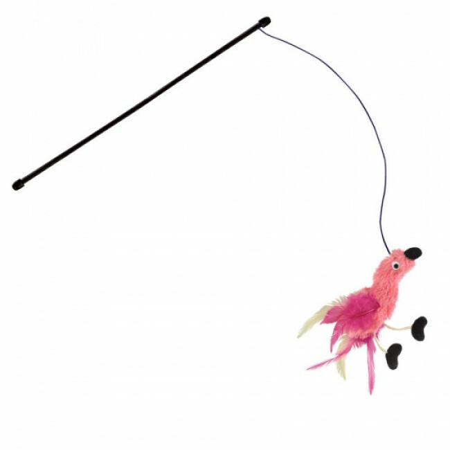 Canne à pêche avec peluche et plumes pour chat KONG Feather Teaser