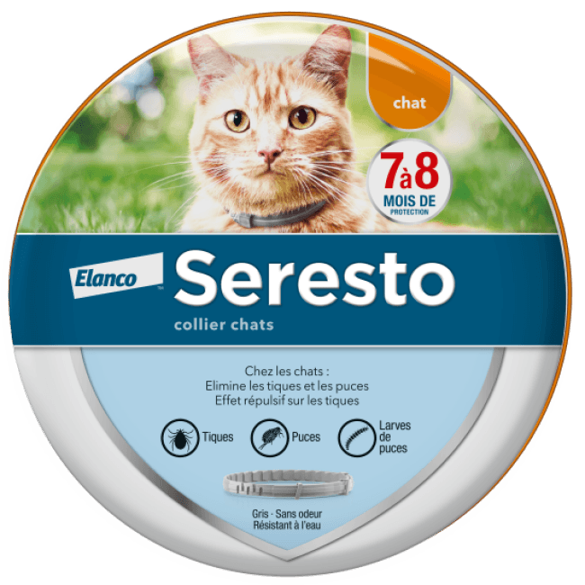 Collier antiparasitaire Seresto pour chat