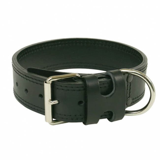Collier large en cuir pour gros chien