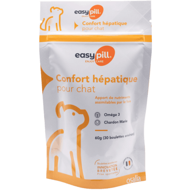 Complément alimentaire Confort Hépatique pour chat Easypill
