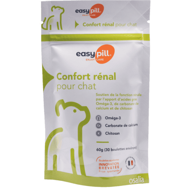 Complément alimentaire pour chat Easypill Confort Rénal
