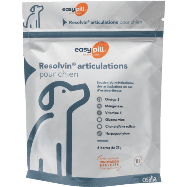 Complément alimentaire pour chien Easypill Resolvin articulations
