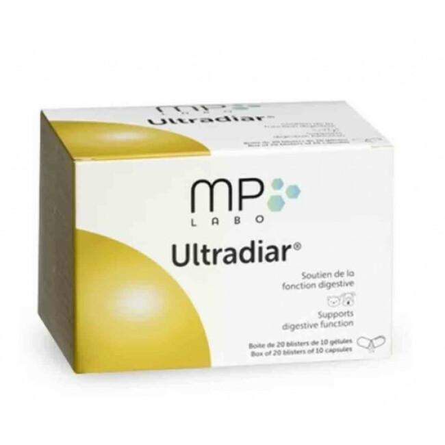 Complément alimentaire Ultradiar soutien de la fonction digestive pour chien et chat MP Labo Boîte de 200 comprimés