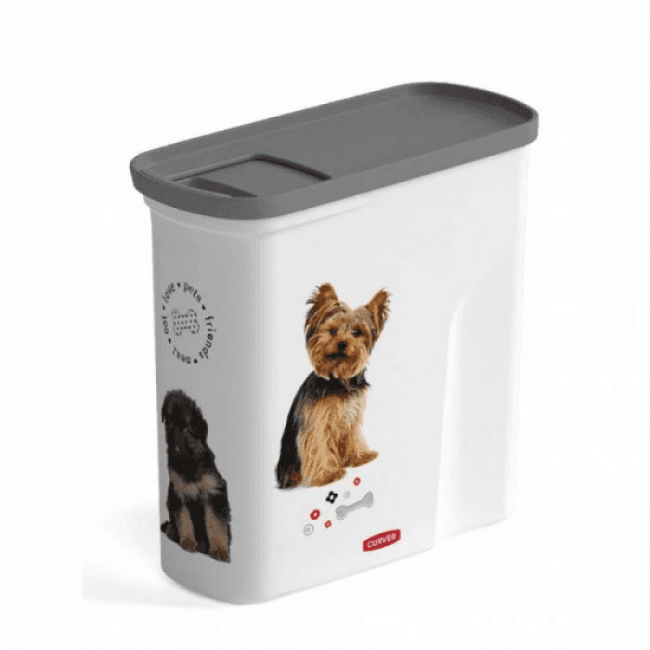 Container verseuse à croquettes décor chien Petlife