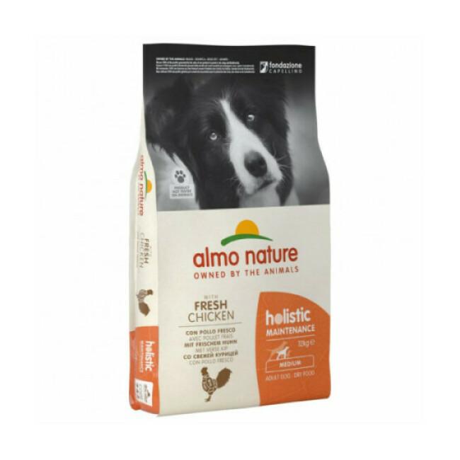 Croquettes chien adulte taille moyenne Holistic Almo Nature Sac 12 kg