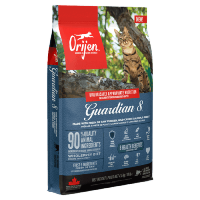 Croquettes Guardian 8 Orijen pour chat - sac 1,8 kg