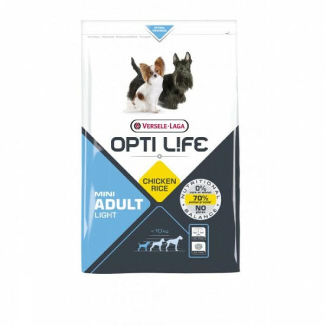 Croquettes pour chien adulte petite taille Opti Life Light