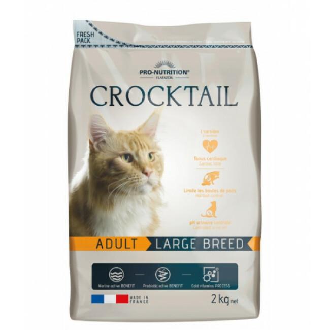 Croquettes pour chat adulte de grande race Large Breed Crocktail Flatazor Pro-Nutrition