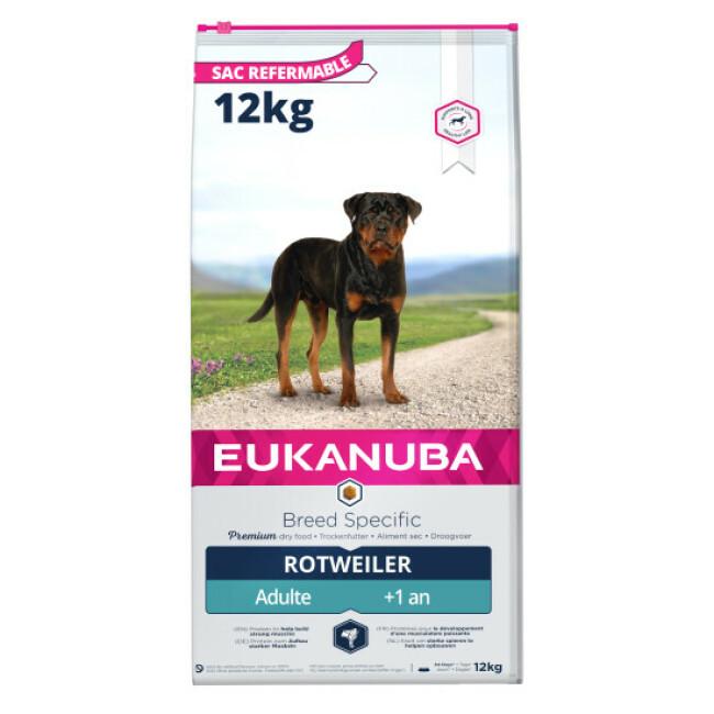 Croquettes pour chien adulte Eukanuba Rottweiler Sac 12 kg