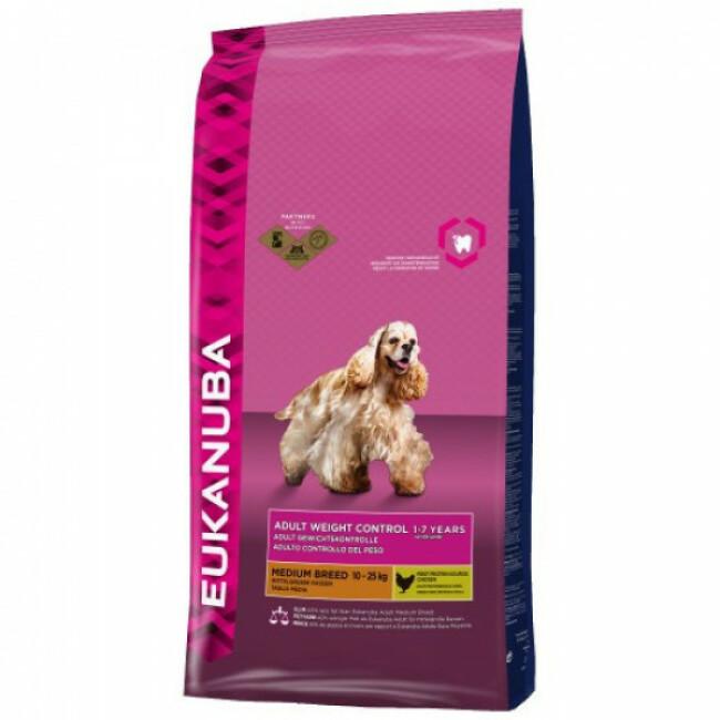 Croquettes pour chien adulte moyenne race Eukanuba Weight Control